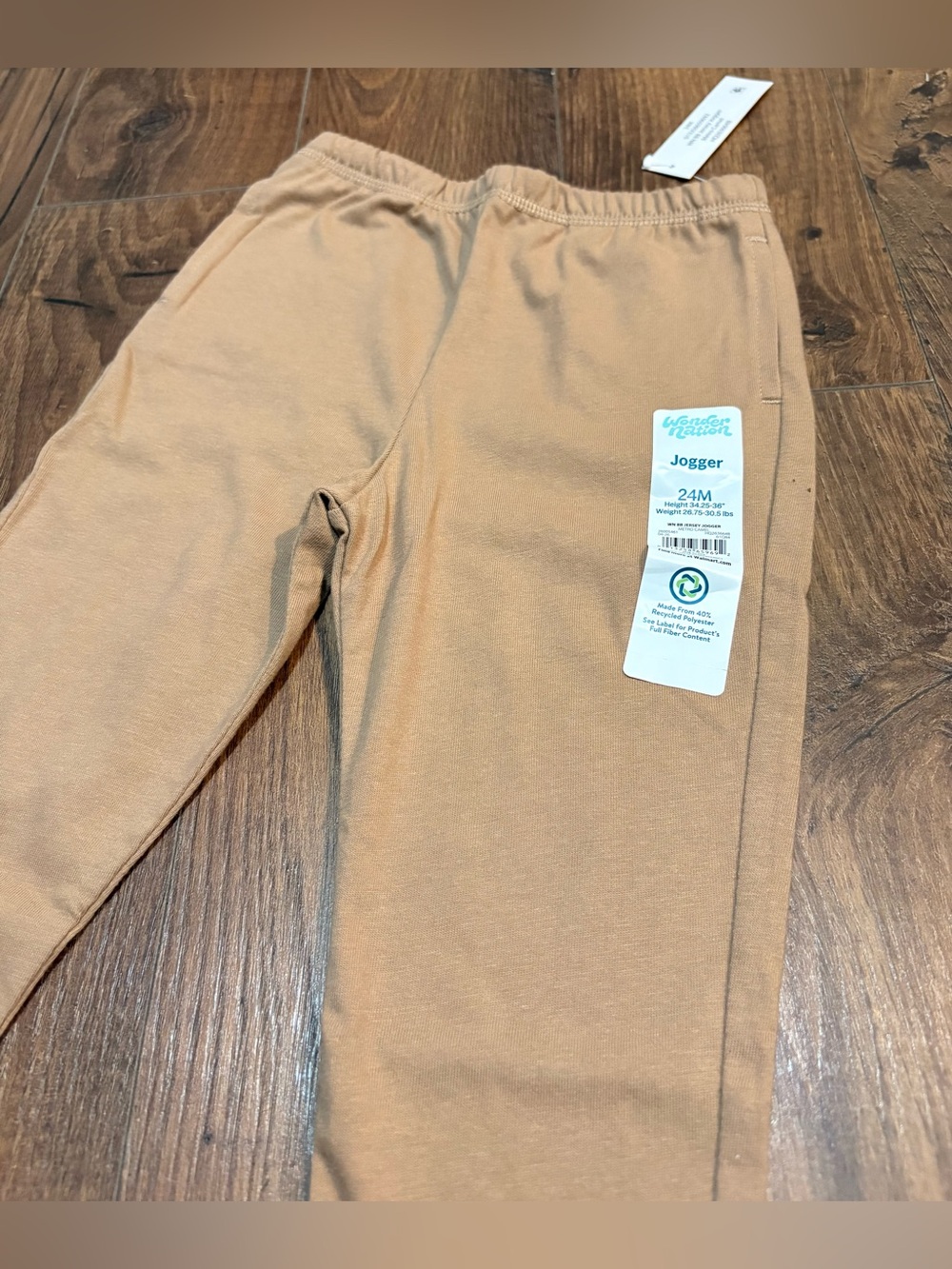 wonder nation Peach-Orange Toddler Jogger Pants